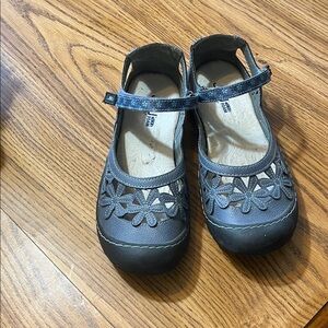 Jambu ladies Charcoal Floral Mary Janes